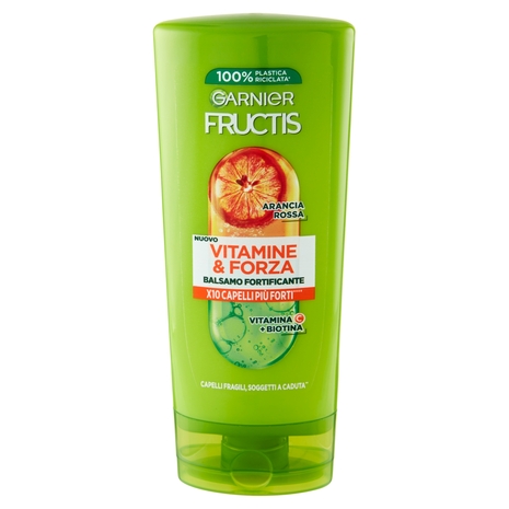 Garnier Fructis Balsamo Vitamine & Forza, balsamo fortificante, ideale per capelli fragili, 200 ml